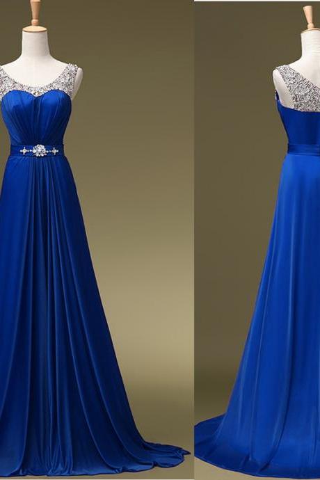 ROYAL BLUE Prom Dresses EVENING DRESSES Prom Gown,Formal Prom Dresses