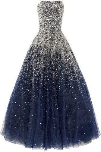Gorgeous Prom Dress,crystal Beaded Ball Gowns ,prom Ball Gowns,evening Dress ,strapless Formal Dress,celebrity Dress,pageant Dress