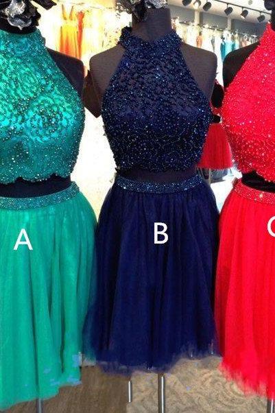 Navy Blue Homecoming Dress,red Homecoming Dresses,tulle Homecoming Dress,a Line Party Dress,green Short Prom Gown,sweet 16 Dress,beading