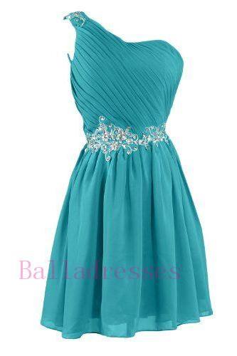 One Shoulder Homecoming Dress,Homecoming Dresses,Homecoming Gowns,Prom Gown,Sweet 16 Dress,Homecoming Dress,Cocktail Dress,Evening Gowns