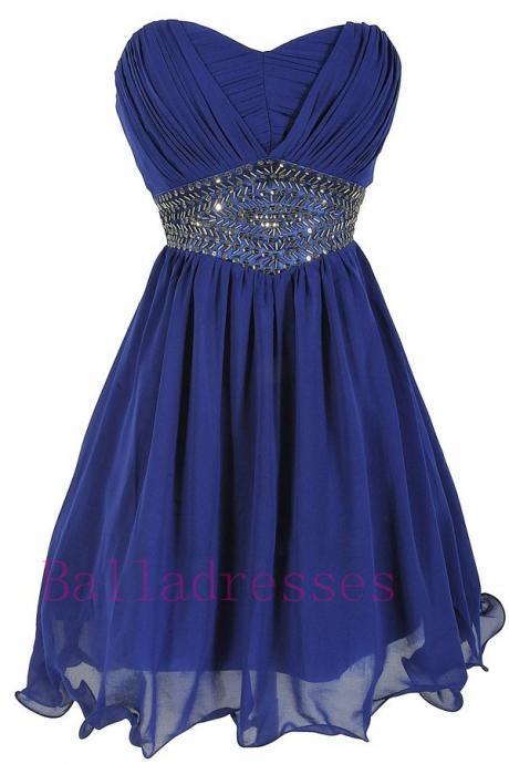 Royal Blue Homecoming Dress,Sparkle Homecoming Dresses,Beautiful Homecoming Gowns,Fashion Prom Gowns,Beading Sweet 16 Dress,Parties Gowns