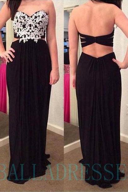 Black Prom Dresses,backless Prom Dress,chiffon Prom Dress,mermaid Prom Dresses,open Back Evening Gowns,open Backs Party Dress,prom Gown For Teens