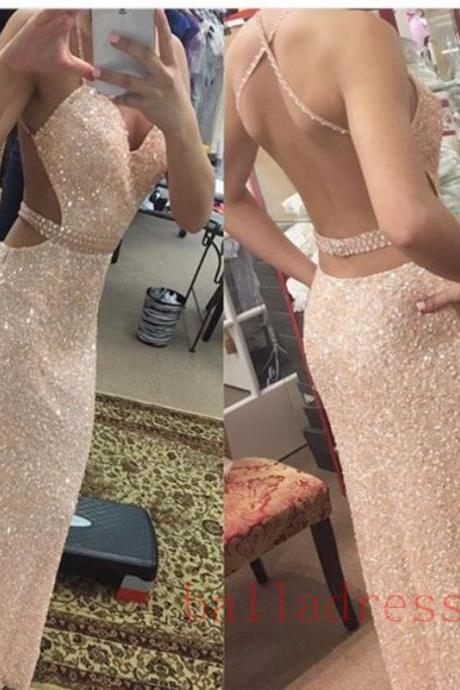 Sequin Prom Dresses,prom Dress,backless Evening Gown,long Formal Dress,sequined Prom Gowns,open Backs Evening Dresses For Teens