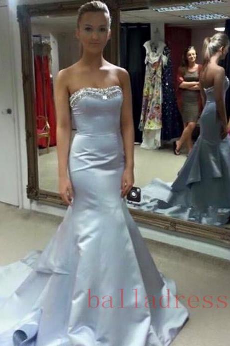 Modest Prom Dresses,light Blue Prom Dress,sexy Prom Gown,simple Prom Dresses,evening Gowns,2016 Evening Dresses