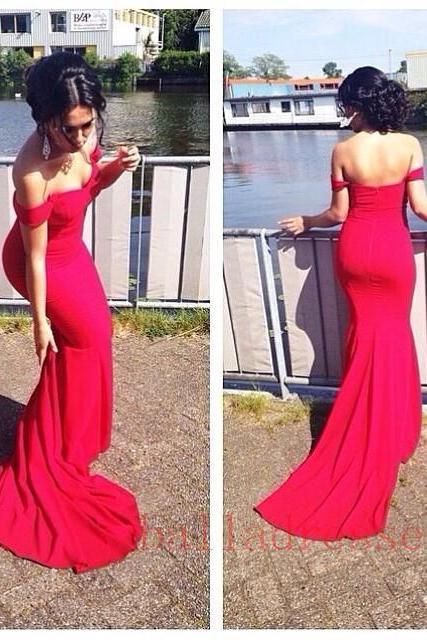 Red Prom Dresses,Mermaid Prom Dress,Satin Prom Dress,Prom Dresses,2016 Formal Gown,Evening Gowns,Party Dress,Mermaid Prom Gown For Teens