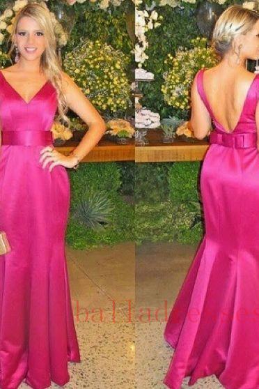 Prom Gown,pink Prom Dresses,simple Evening Gowns,mermaid Formal Dresses,pink Prom Dresses 2016,evening Gowns,prom Gown