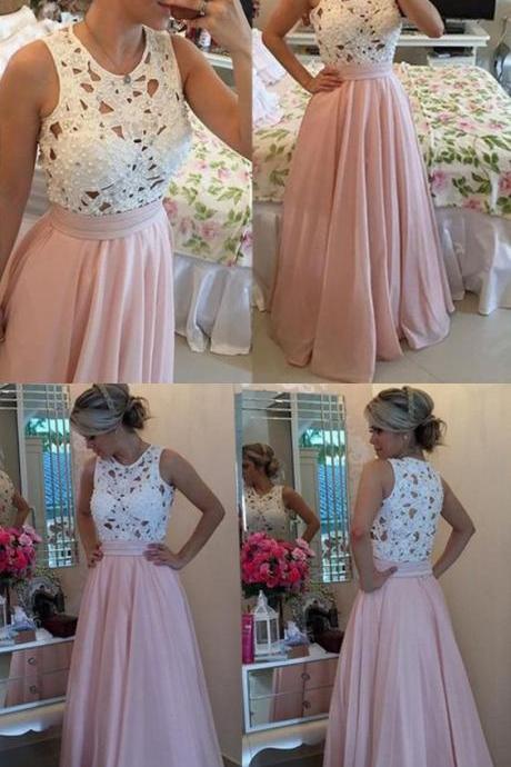 Pink Backless Prom Dresses, Open Back Prom Gowns,pink Prom Dresses,2017 Party Dresses,long Satin Prom Gown,open Backs Prom Dress,lace Evening