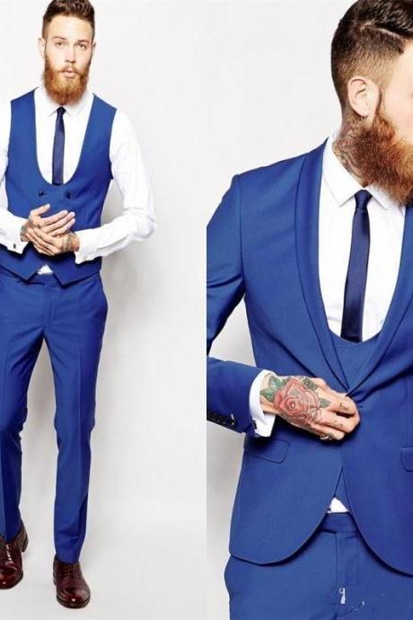 Custom Made Groom Tuxedos Business Suits Classic Black White Blazer Men Prom Mens Tux Bridegroom Jacket Pant