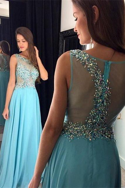 Blue Prom Dresses,A-Line Prom Dress,Sparkle Prom Dress,Chiffon Prom Dress,Simple Evening Gowns,Sparkly Party Dress,Elegant Prom Dresses,Formal Gowns For Teens