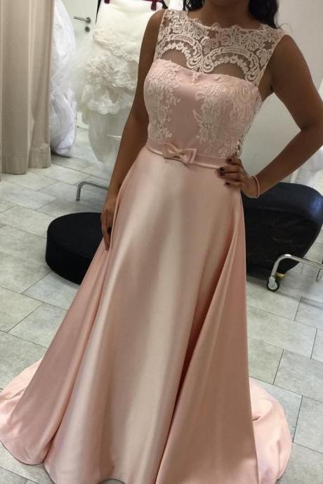 Sexy Prom Dresses,a-line Sleeveless Lace Long Elegant Evening Dress