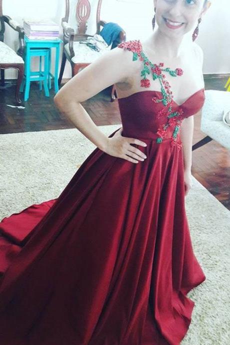 Burgundy Red Prom Dresses,prom Dress,prom Dresses,ball Gown Formal Gown,evening Gowns,red Party Dress,prom Gown For Teens