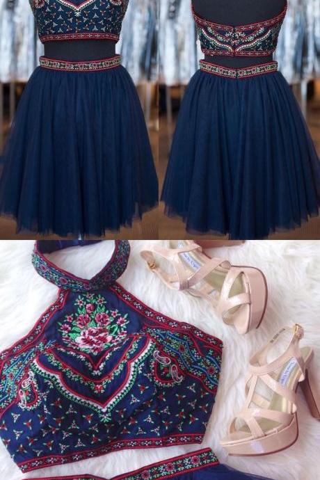 2 Piece Homecoming Dress,Short Homecoming Dresses,Homecoming Dress,Beautiful Prom Gown,2 piece Cocktail Dress