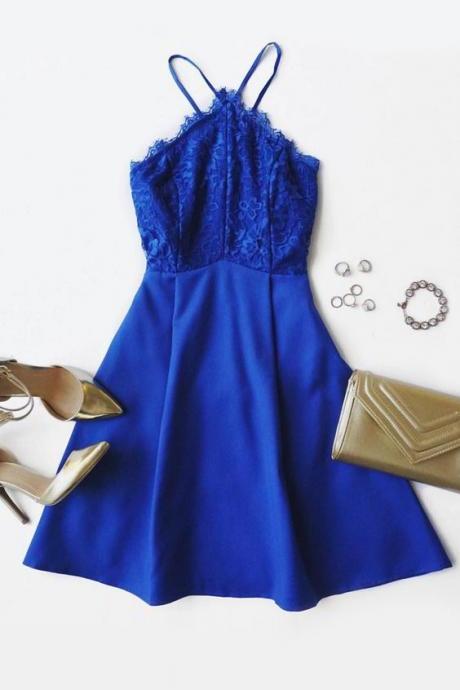 Royal Blue Homecoming Dress,short Prom Dresses,lace Homecoming Gowns,fitted Party Dress,prom Dresses,cocktail Dress