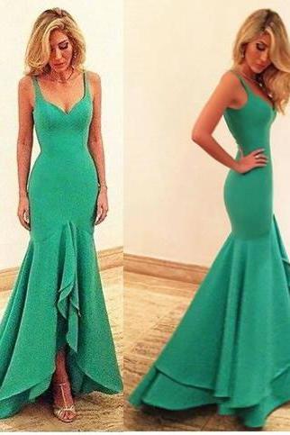 Prom Dresses,green Prom Gowns,green Prom Dresses, Party Dresses 2017,long Prom Gown,prom Dress,long Sleeves Evening Gown,party Gown