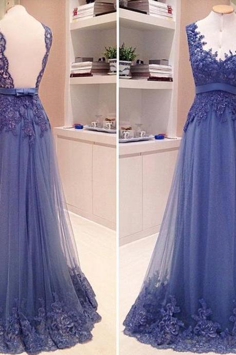 Royal Blue Prom Dress,lace Prom Dress,backless Prom Gown,backless Prom Dresses,sexy Evening Gowns, Fashion Evening Gown,sexy Party Dress For
