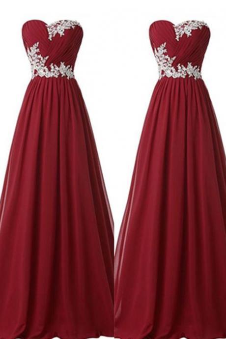 Burgundy Prom Dresses,lace Prom Gown,prom Gowns,simple Evening Dress,lace Evening Dress,wine Red Formal Dress, Party Gowns