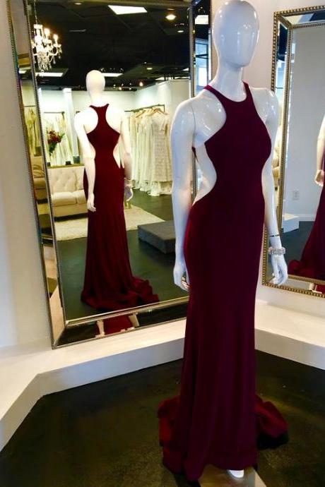 Wine Red Prom Dresses,charming Evening Dress,prom Gowns,mermaid Prom Dresses,2017 Prom Gown,burgundy Evening Gown,party Dresses