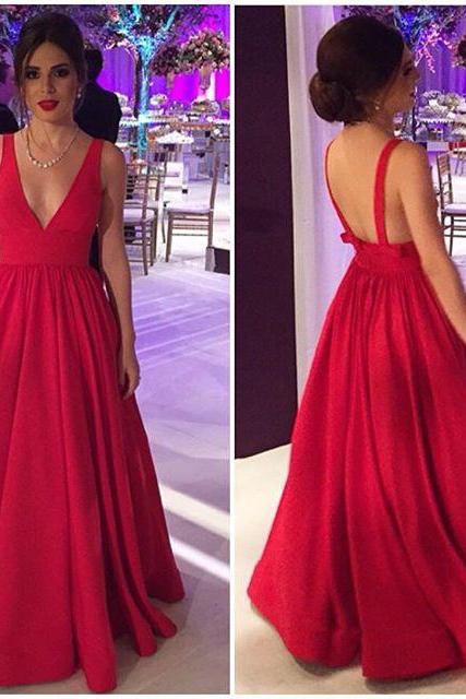Red Prom Dresses,charming Evening Dress,prom Gowns,prom Dresses,2017 Prom Gowns,red Evening Gown,backless Party Dresses