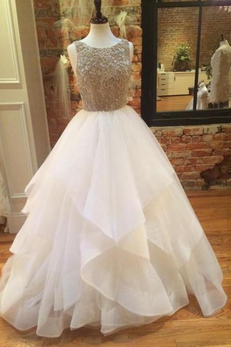 Modest Prom Dress,Layered Tulle Prom Dress,A Line Prom Dress,Fashion Prom Dress,Sexy Party Dress, New Style Evening Dress