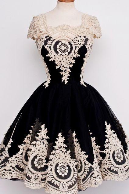 Lace Prom Dress,black Prom Dress,a Line Prom Dress,fashion Prom Dress,sexy Party Dress, Style Evening Dress