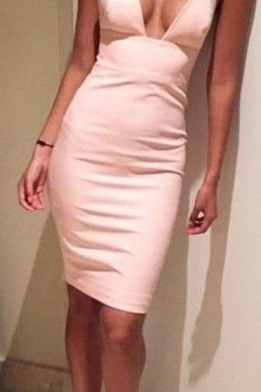 Homecoming dresses，Spaghetti Prom Dress,Pink Prom Dress,Mini Prom Dress,Fashion Prom Dress,Sexy Party Dress, New Style Evening Dress