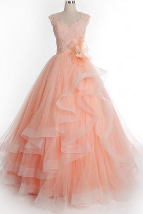 Lace Prom Dress,Layerde Tulle Prom Dress,A Line Prom Dress,Pencil Prom Dress,Sexy Party Dress, New Style Evening Dress