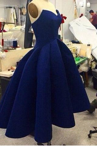 Sweetheart High Low Dress,a Line Prom Dress,royal Blue Prom Dress,fashion Prom Dress,sexy Party Dress, Style Evening Dress,homecoming Dresses
