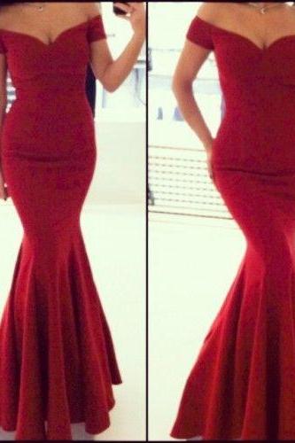 Off The Shoulder Prom Dress,mermaid Prom Dress,formal Prom Gowns,fashion Prom Dress,sexy Party Dress, 2017 Evening Dress