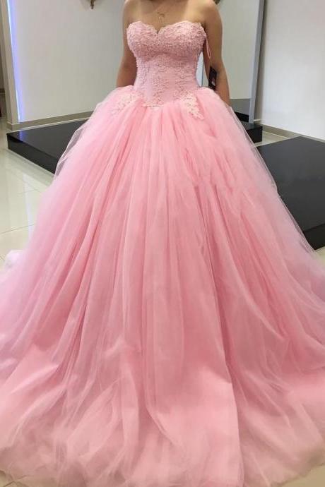New Arrival Prom Dress,Modest Prom Dress,pink prom dresses,pink ball gowns,pink quinceanera dresses,ball gowns quinceanera dresses