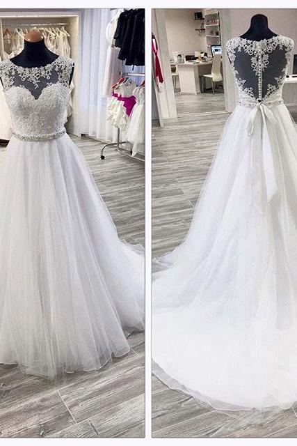 Wedding Dress A-line Wedding Dress White Wedding Dress,luxury Wedding Dress,crystal Wedding Dress,sweetheart Wedding Dress,beaded Wedding