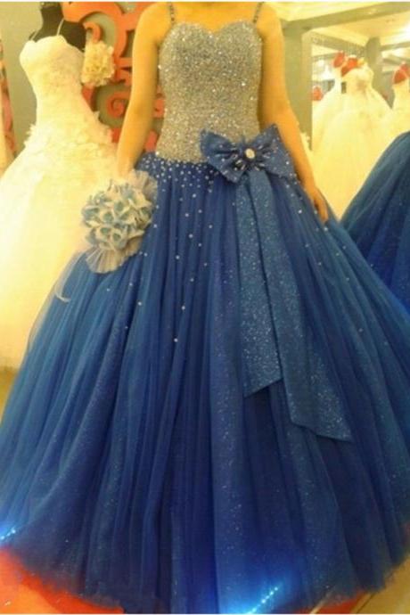 New Arrival Prom Dress,Modest Prom Dress,Sparkly fully beading sweetheart bow sashes tulle ball gown quinceanera dresses