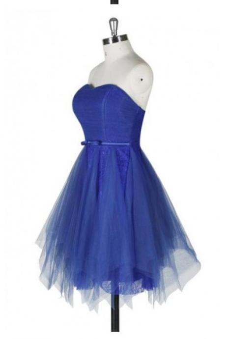 Short Blue Homecoming Dress,strapless Homecoming Dress,a-line Homecoming Dress, Junior Homecoming Dress,graduation Dress , Homecoming Dress ,prom