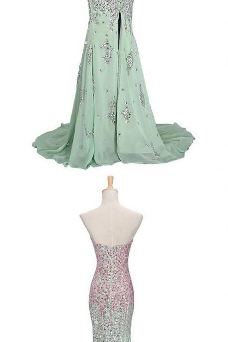 Prom Dress,New Prom Dresses,Prom Dress,Prom Dresses,Charming Prom Dress,Mermaid Formal Dress,Mint Green Prom Gown For Teens