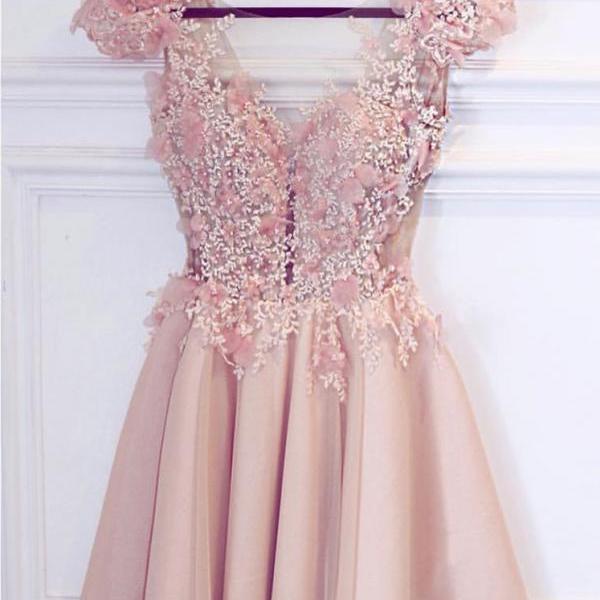 Baby pink semi formal on sale dresses