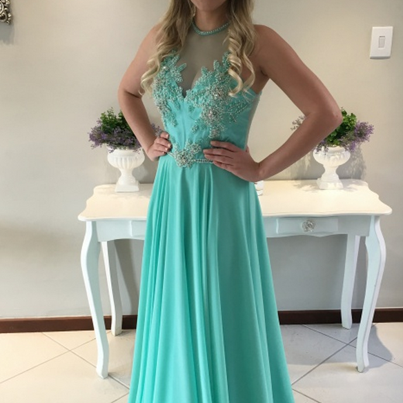 A-line Elegant Prom Dress,long Prom Dresses,prom Dresses,evening Dress ...