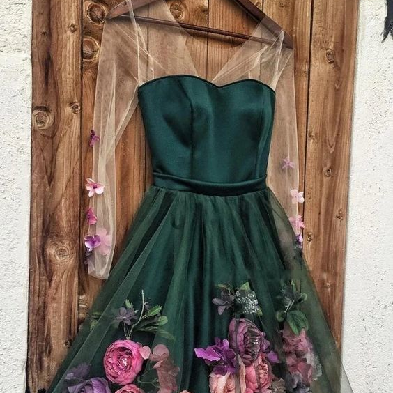Pretty A Line One Shoulder Black Chiffon Sequin Applique Short Prom Dress,Homecoming Dress,20th Birthday Dress GG3647 main image 1