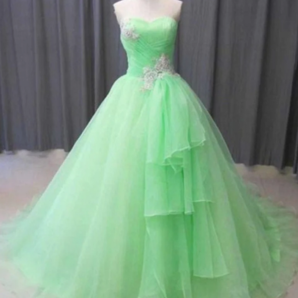 Yellow Prom Dress, Sweet 16 Dress, Evening Dresses, Pageant Dresses