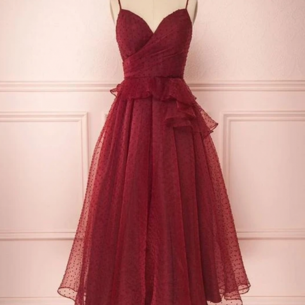 A Line V Neck Two Pieces Satin Prom Dress with Beadings LBQ1635 main image 1