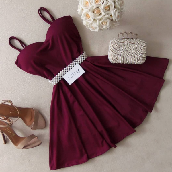 burgundy dress with white heels Spinning Round Burgundy Red Dress – Shop the Mint