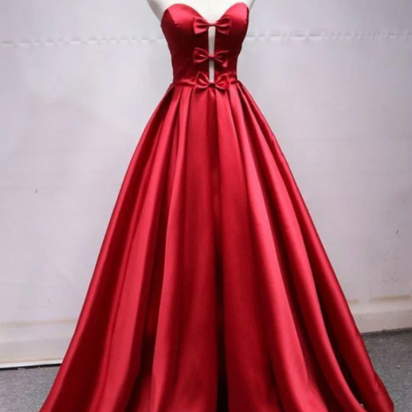 Prom Dresses,Long Party Dress, Satin Long Formal Gown ,prom dress