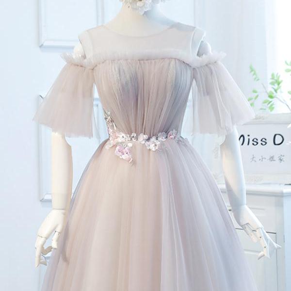 Cute tulle short prom dress, homecoming dress