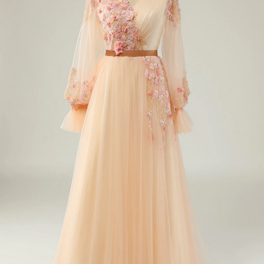 Elegant Sweetheart A Line Tulle Formal Prom Dress, Beautiful Long Prom Dress, Banquet Party Dress