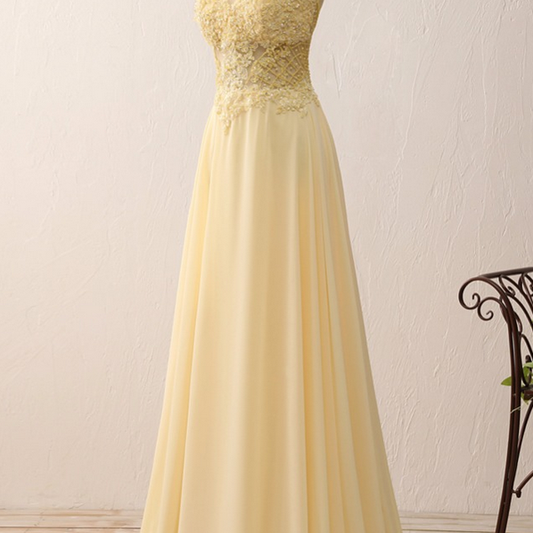 Elegant Sweetheart A Line Chiffon Lace Appliques Formal Prom Dress, Beautiful Long Prom Dress, Banquet Party Dress