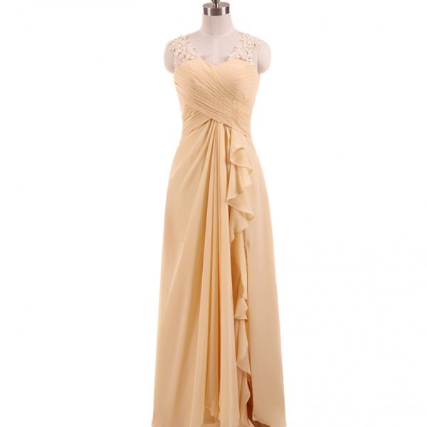 Black V Neck Lace Tulle Long Prom Dresses with Slit,DP1401 main image 1