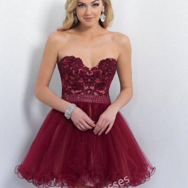 Maroon Cocktail Dress