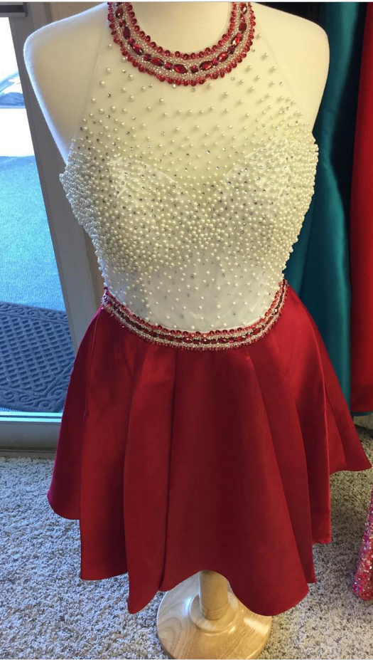 beaded homecoming dress