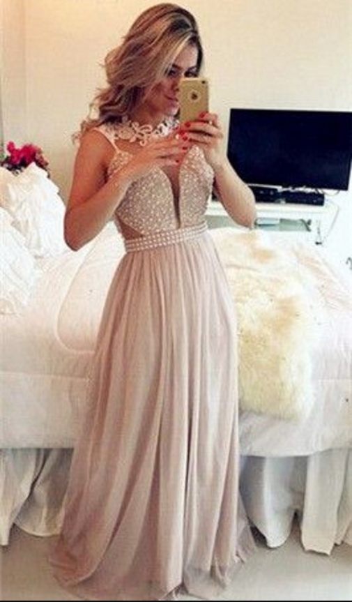 Black Long Sleeves Jewel Sequins Open Back Sexy Prom Dress
