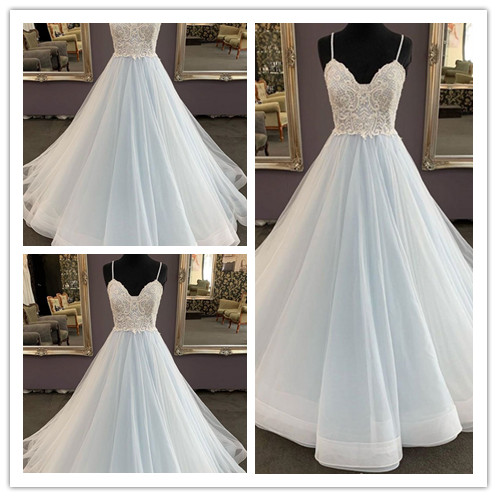 Sweetheart Tulle Lace Long Prom Dress, Lace Evening Dress on Luulla
