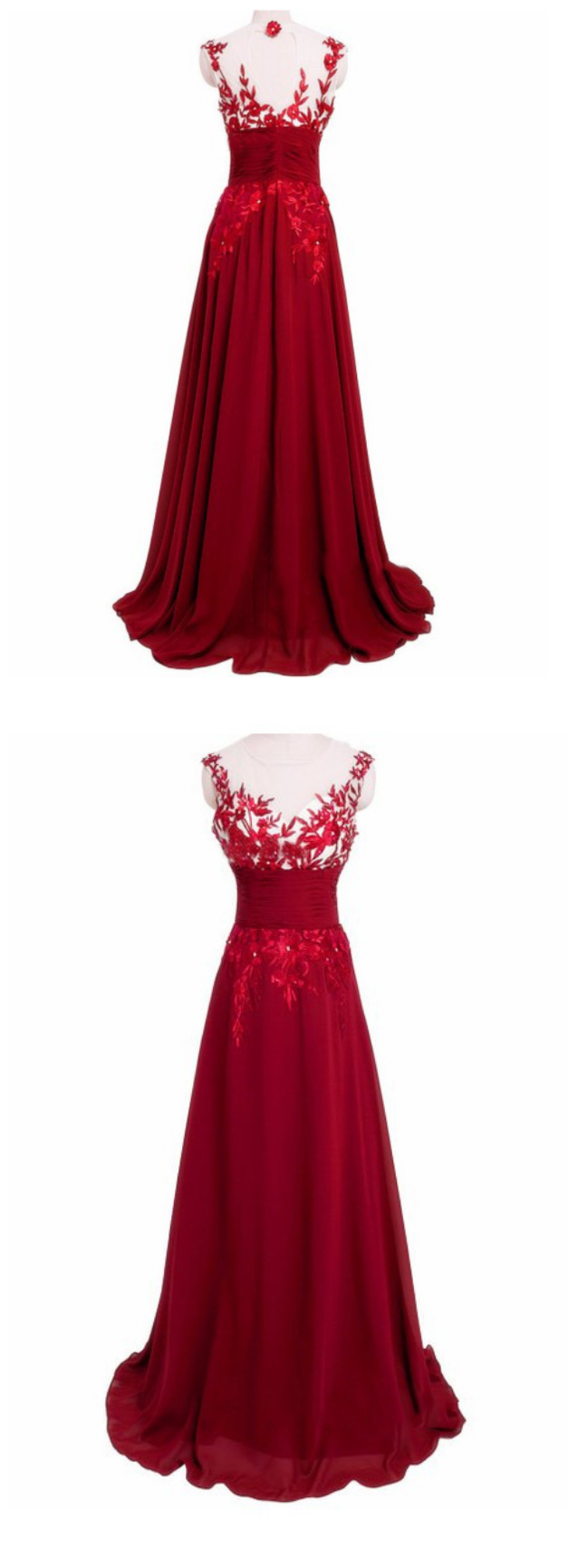 Long Prom Dress, Evening Dress Prom Gown Sexy Lace Homecoming Gowns on ...