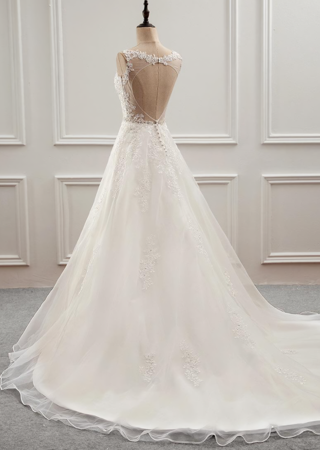 A-line Tulle with Lace Applique Party Dress Tulle Long Formal Prom Dress Formal Prom Dress shops